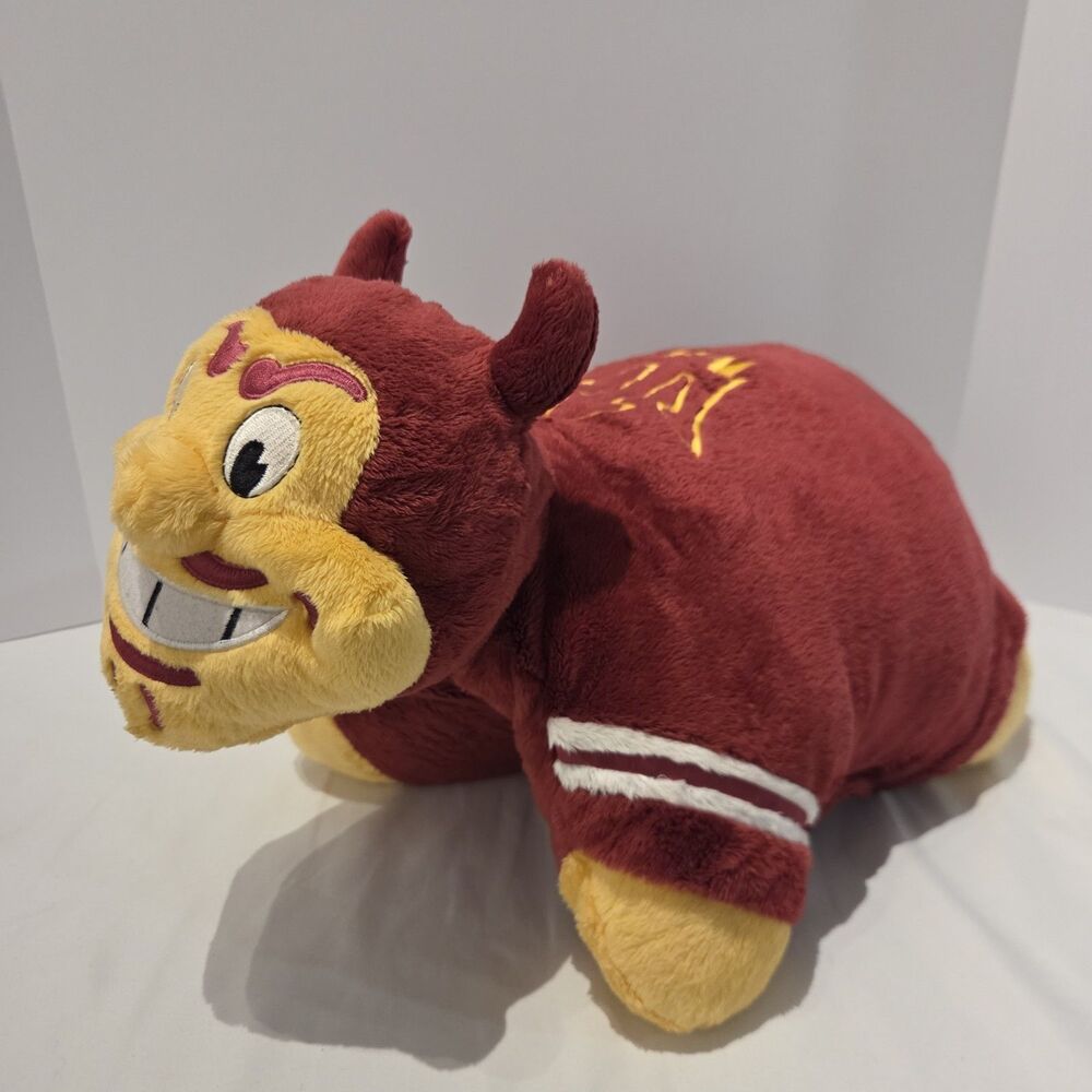 Pillow Pets Collectible Arizona State Sun Devils College Pillow Red Yellow